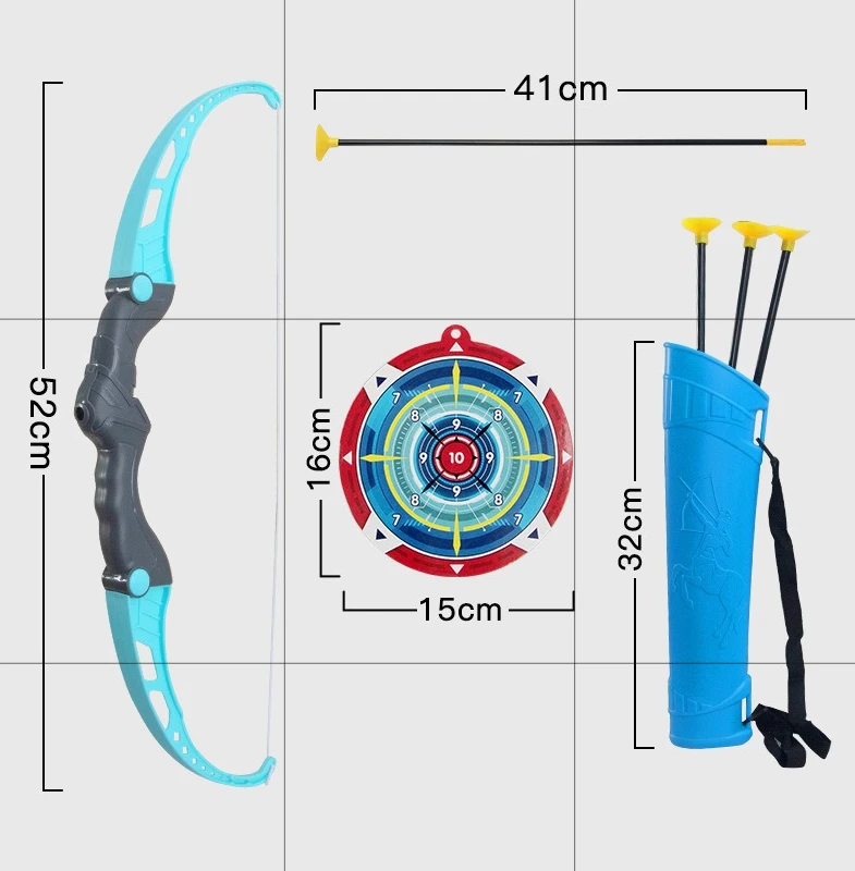 Kids Bow and Arrow Set Outdoor Archery Toys Set for Kids Ages 4-8 8-12 with Suction Cup Arrows For Kids Adult Stress Relief