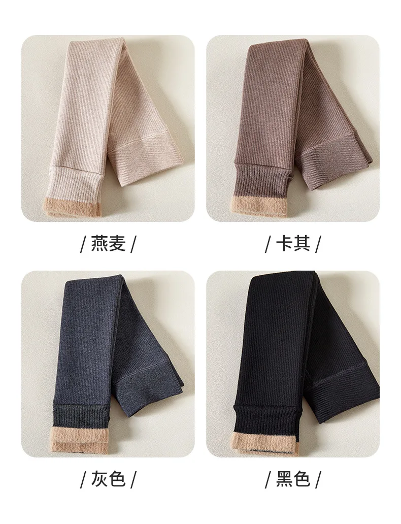 2027 Autumn Winter Baby Girls Pant Baby Cotton Warm Leggings Children's Velvet Pants Solid Trousers Kids Clothes Korean Style
