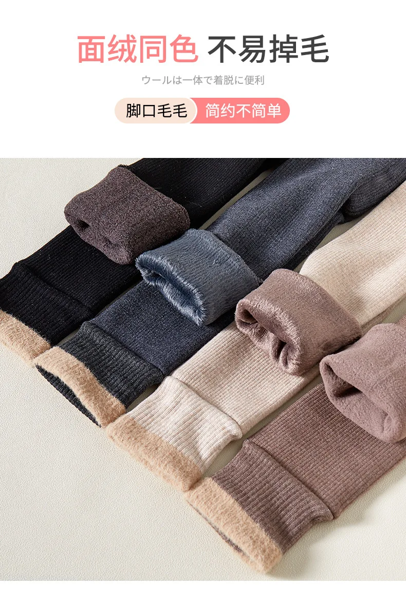 2027 Autumn Winter Baby Girls Pant Baby Cotton Warm Leggings Children's Velvet Pants Solid Trousers Kids Clothes Korean Style