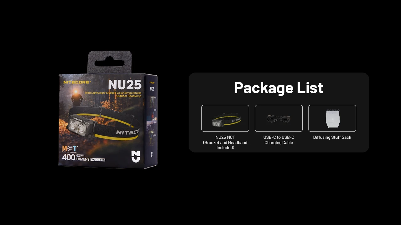 NITECORE NU25 MCT UL Headlamp