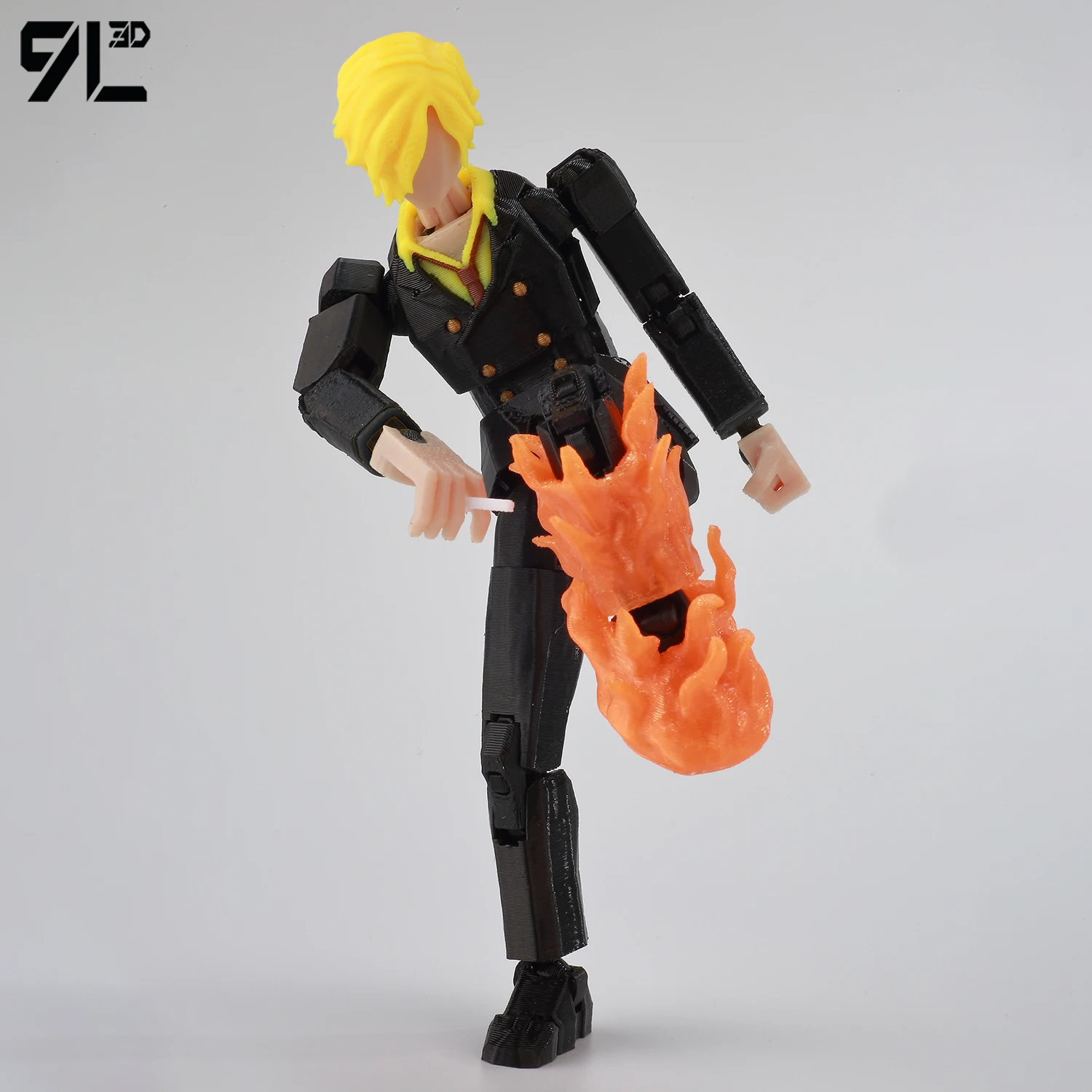 9L3D T 13 Action Figure Set Multi-Jointed Posable 3D Print Dummy 13 Robo Action Figures Lucky Collectors One Piece Desktop Decor