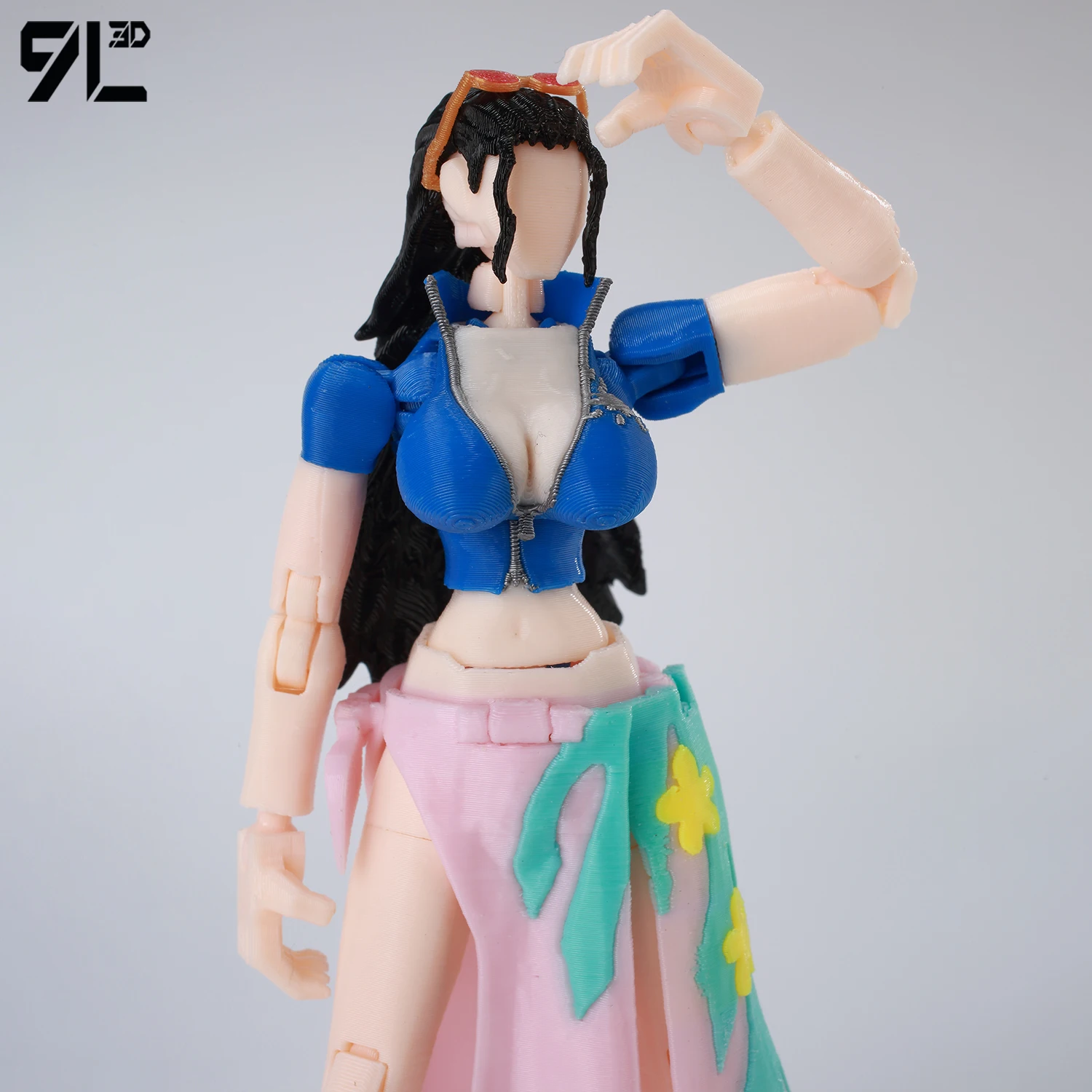 9L3D T 13 Action Figure Set Multi-Jointed Posable 3D Print Dummy 13 Robo Action Figures Lucky Collectors One Piece Desktop Decor