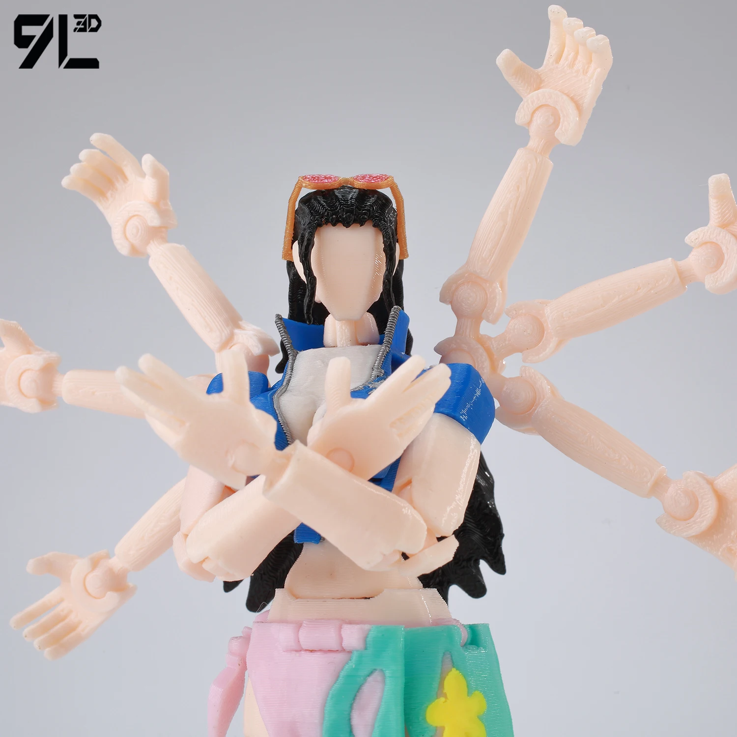 9L3D T 13 Action Figure Set Multi-Jointed Posable 3D Print Dummy 13 Robo Action Figures Lucky Collectors One Piece Desktop Decor