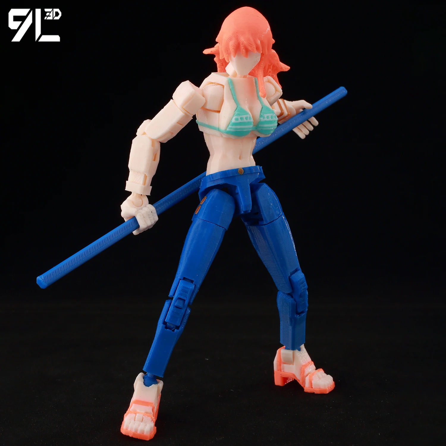 9L3D T 13 Action Figure Set Multi-Jointed Posable 3D Print Dummy 13 Robo Action Figures Lucky Collectors One Piece Desktop Decor