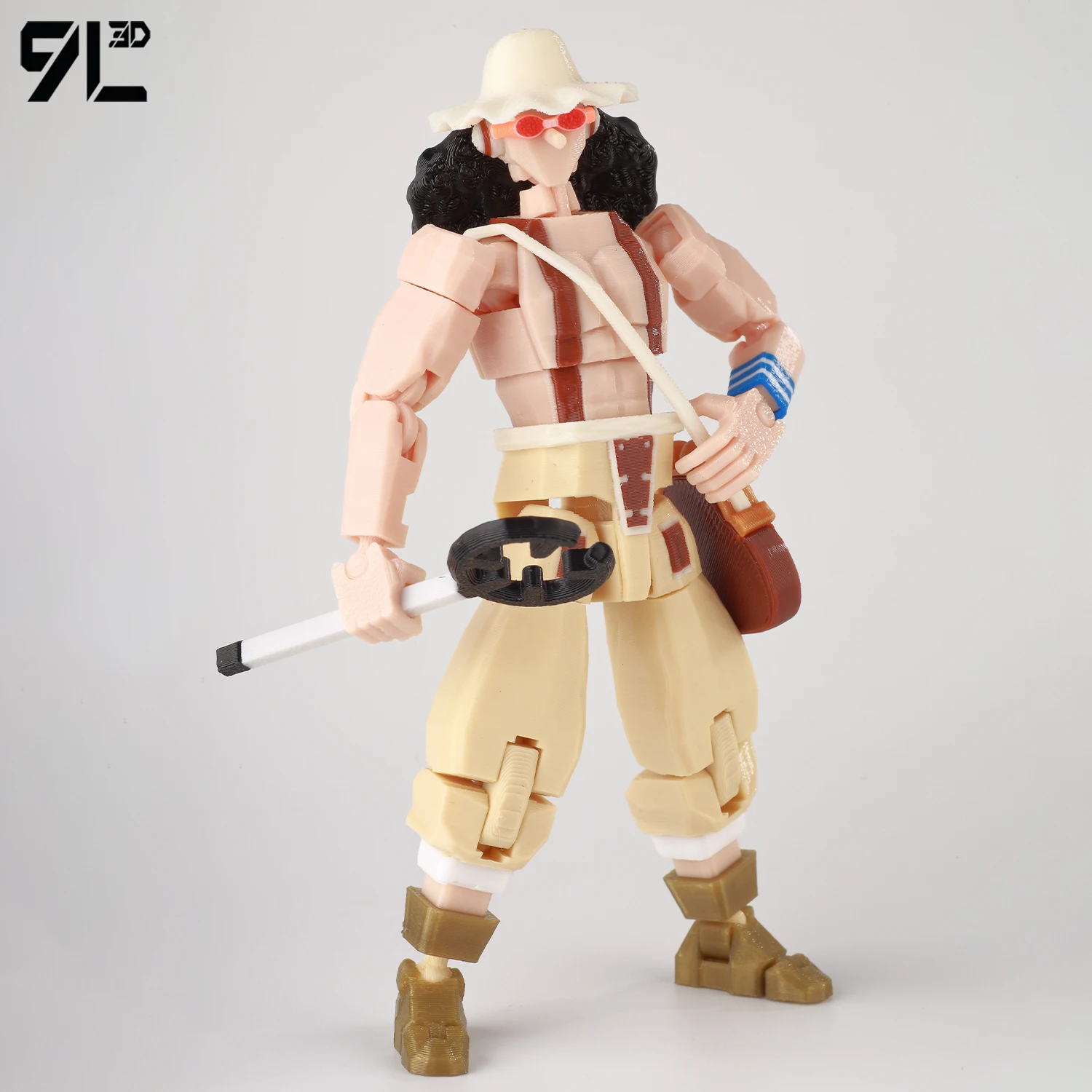 9L3D T 13 Action Figure Set Multi-Jointed Posable 3D Print Dummy 13 Robo Action Figures Lucky Collectors One Piece Desktop Decor