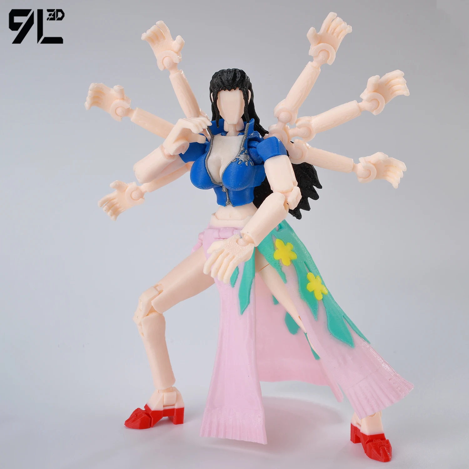 9L3D T 13 Action Figure Set Multi-Jointed Posable 3D Print Dummy 13 Robo Action Figures Lucky Collectors One Piece Desktop Decor