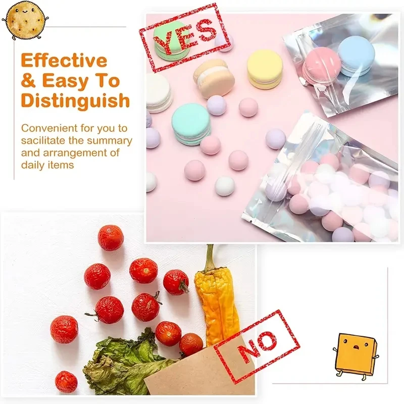 100pcs Holographic Resealable Mylar Bags Ziplock Candy Suger Tee Jewelry Beauty Storage Bag