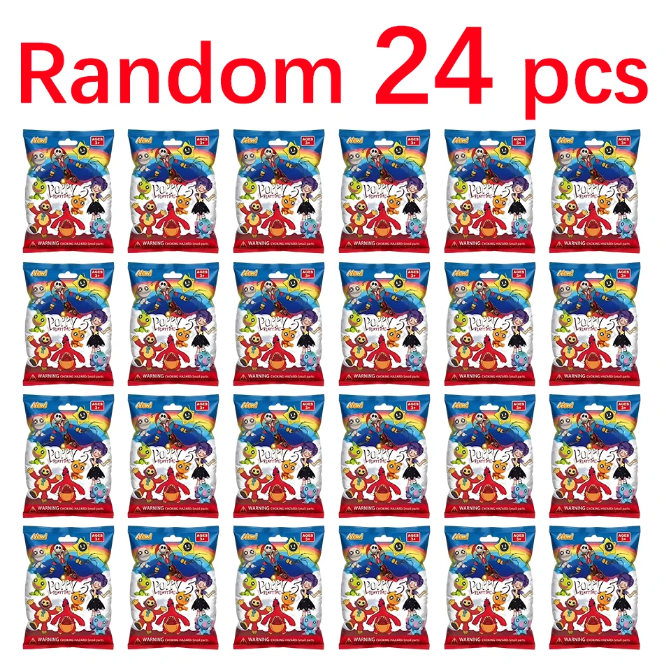 2-24pcs Bobi Game 5 Series Blind Box Toy Horror Smile Animal Handmade PVC Model Ornament Birthday Gift Peripheral Blind Box