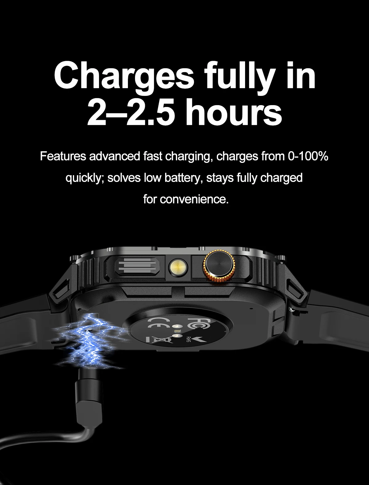 2026 1000mAh military outdoor smartwatch 2.01 inches LED flashlight IP68 waterproof Heart rate sleep Bluetooth call sport watch