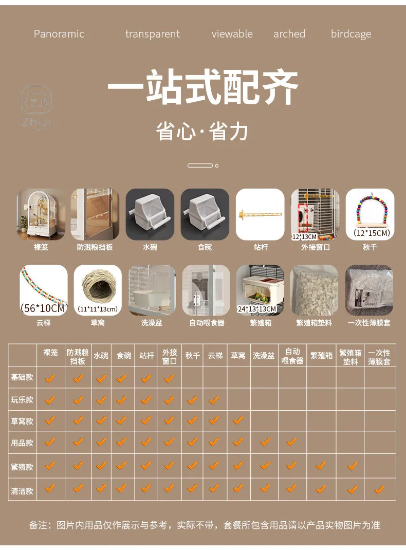 Luxury Feeder Bird Cages Houses Goods Flight Indoor Breeding Canaries Bird Cages Goldfinch Wheels Gaiola Calopsita Pet Furniture