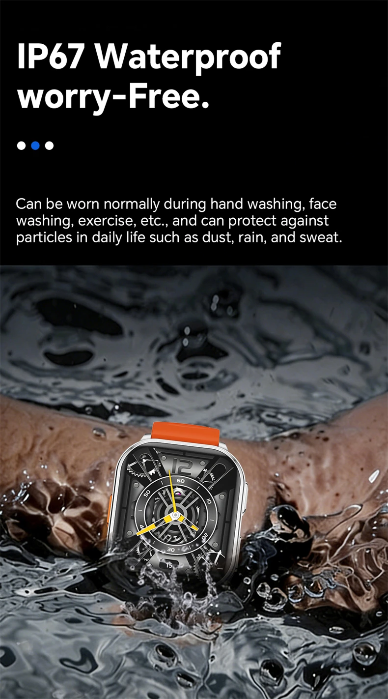 2026 New Smart Watch With Camera Men Women Photos Record Video Health Sports Fitness IP68 Waterproof Call Recording Smartwatches