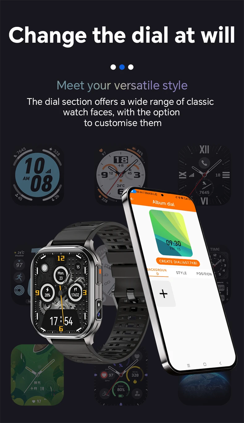 2026 New Smart Watch With Camera Men Women Photos Record Video Health Sports Fitness IP68 Waterproof Call Recording Smartwatches