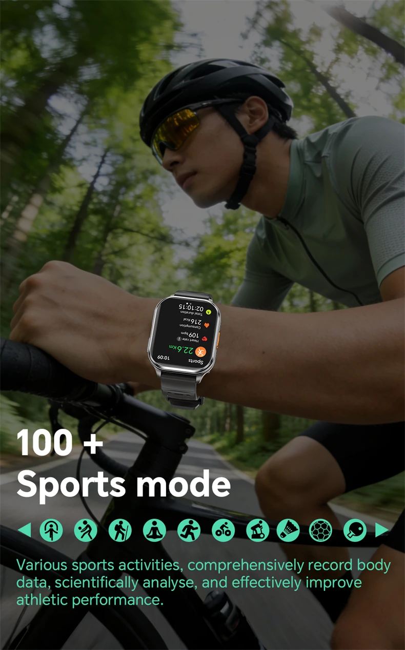 2026 New Smart Watch With Camera Men Women Photos Record Video Health Sports Fitness IP68 Waterproof Call Recording Smartwatches