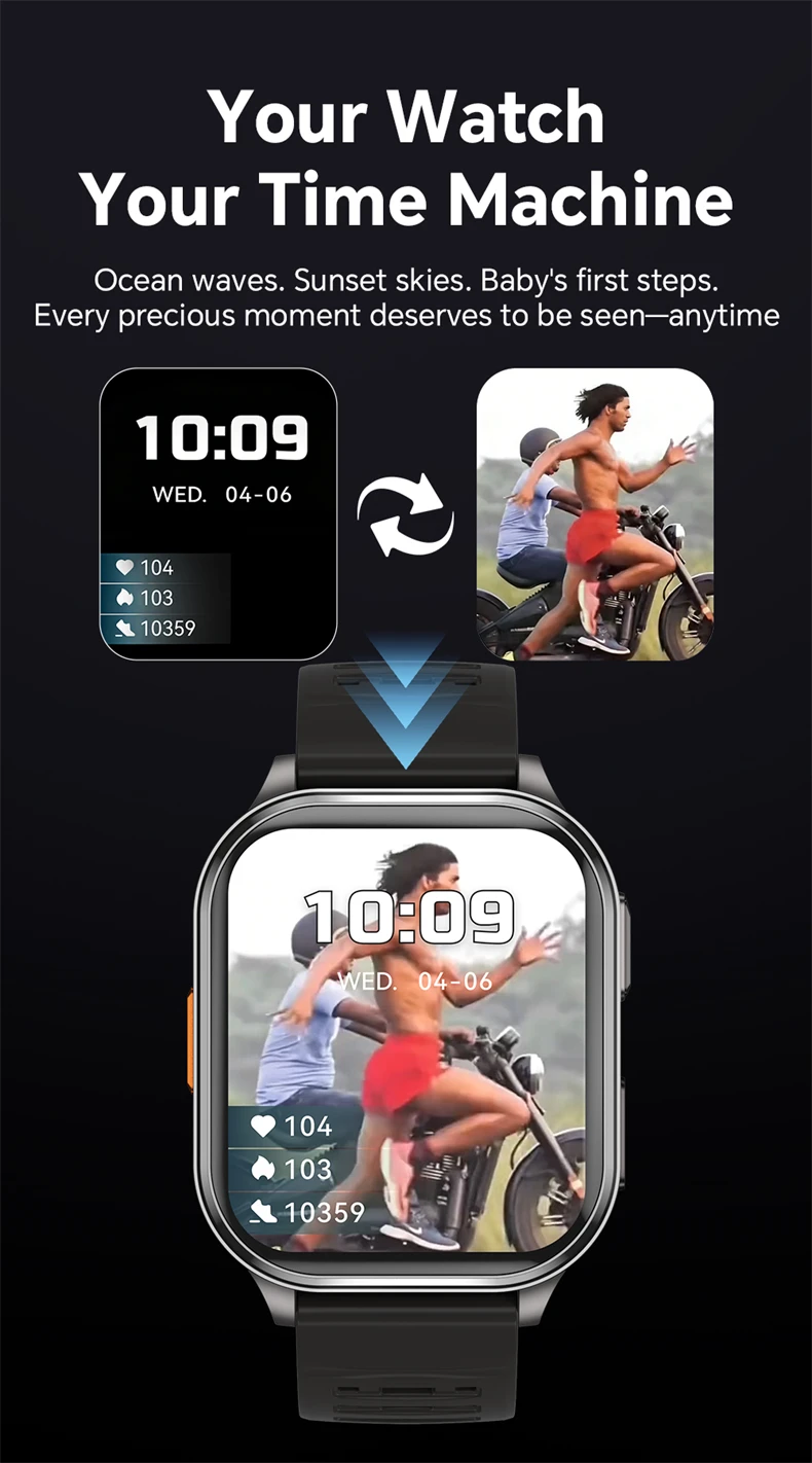 2026 New Smart Watch With Camera Men Women Photos Record Video Health Sports Fitness IP68 Waterproof Call Recording Smartwatches