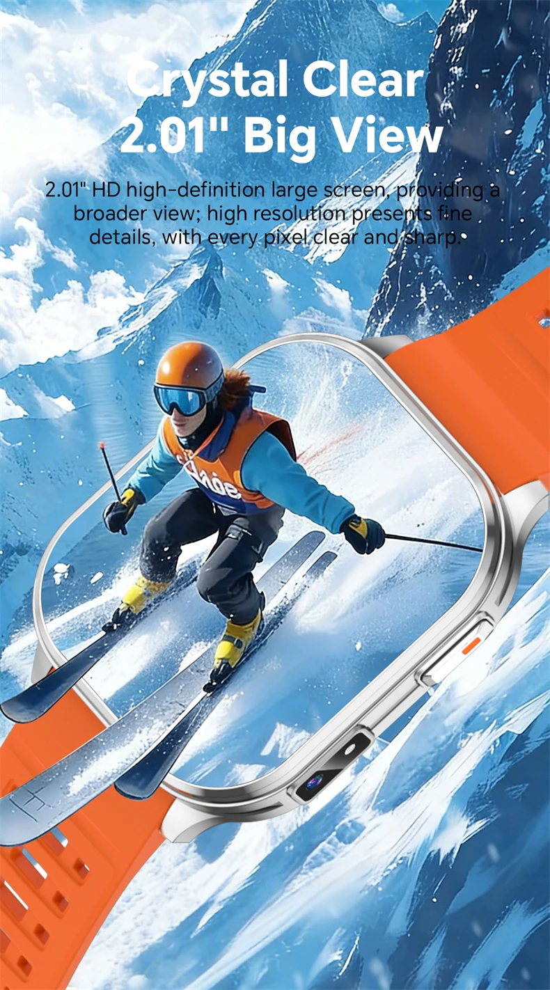 2026 New Smart Watch With Camera Men Women Photos Record Video Health Sports Fitness IP68 Waterproof Call Recording Smartwatches