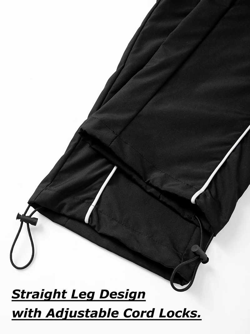Men's Stars Print Trendy Sporty Pants with Lines Gym Workout Running Trousers with Side Pockets Athletic Quick Dry Sweatpants