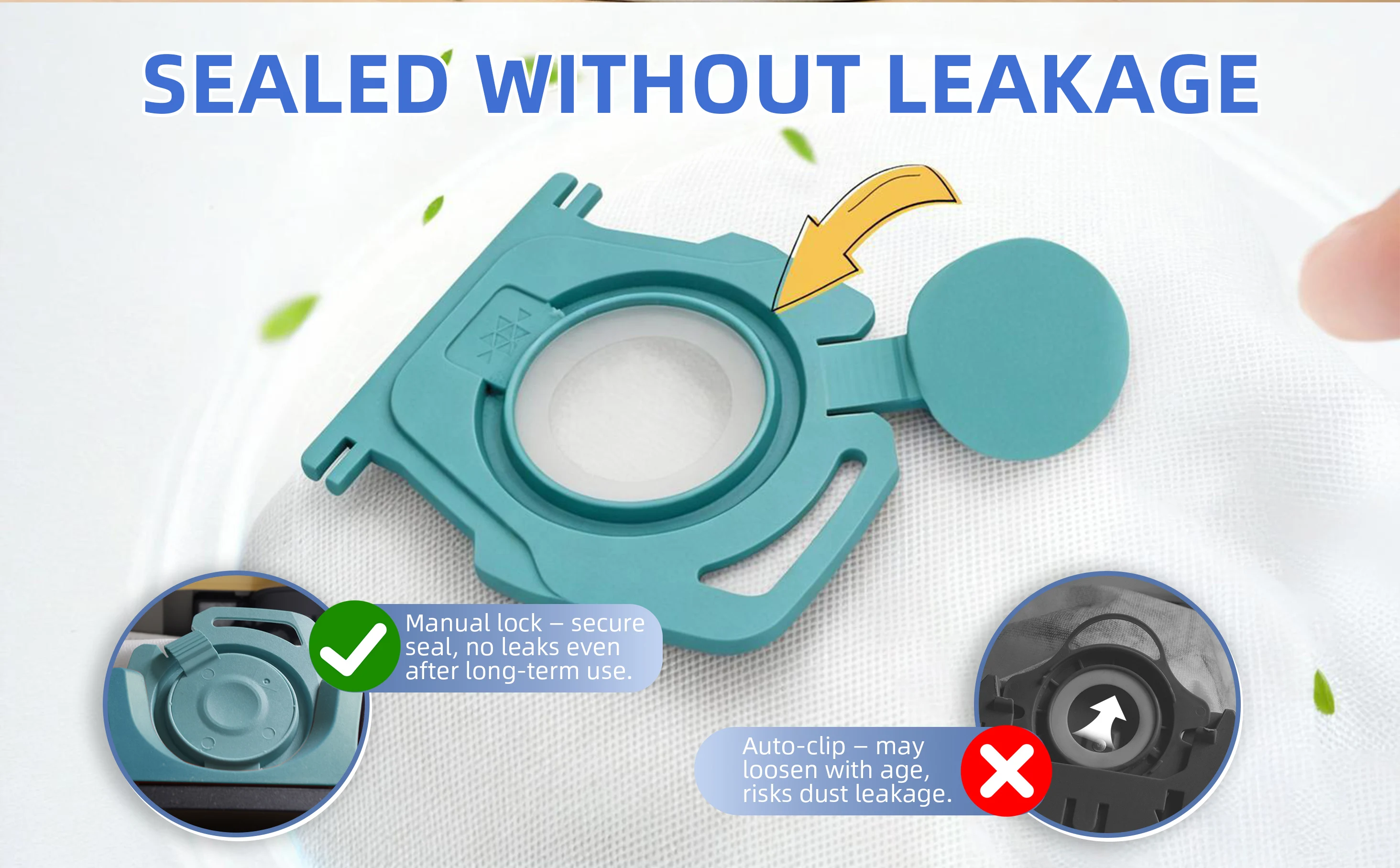 HyClean Air TU Vacuum Cleaner Bags Replacement for Miele Guard L1 S1 Series Canister Vacuum Cleaners
