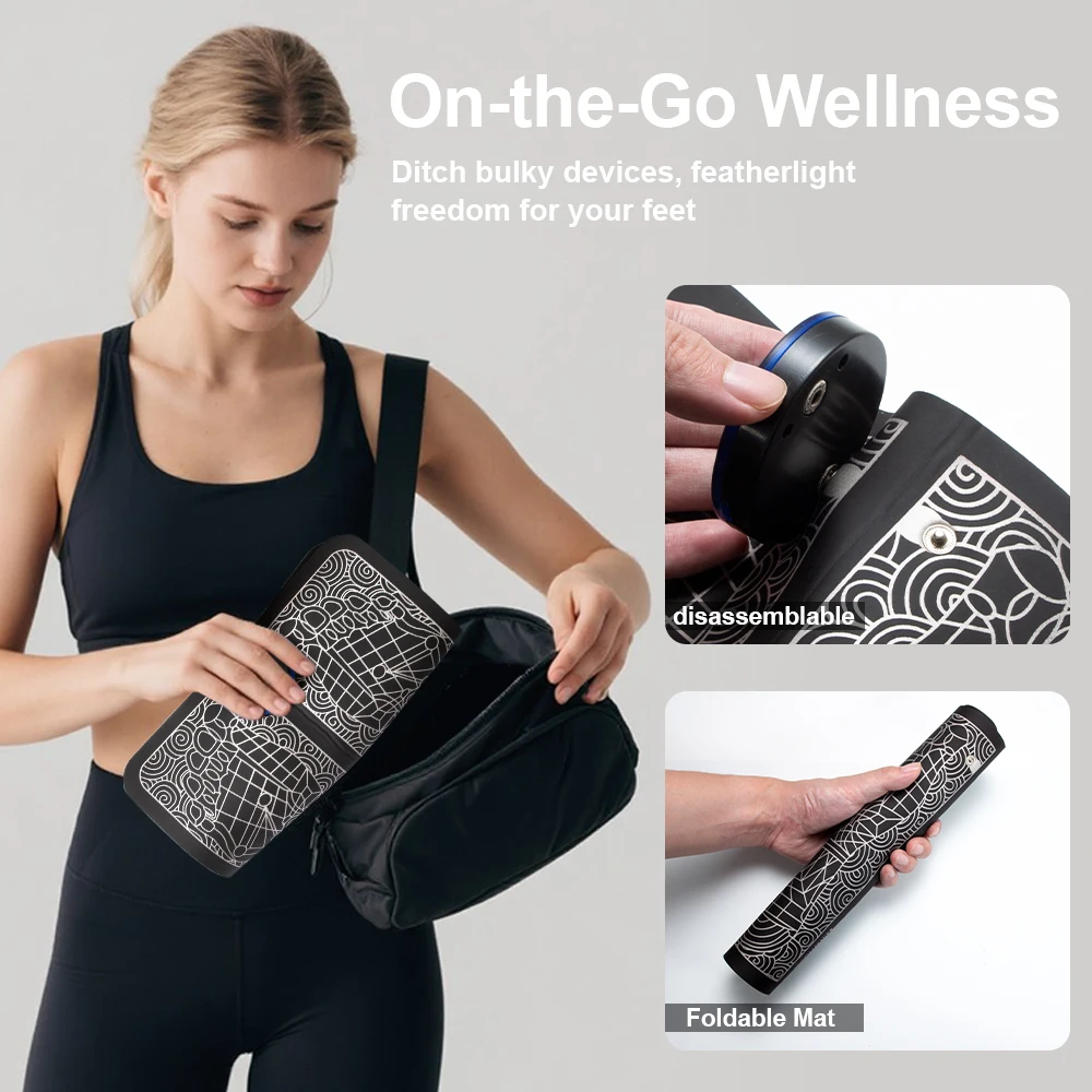 1PC Foot Massager TENS for Muscle Relaxation,LCD Display Screen,Back Massager & Legs Massager Pad with Remote Control