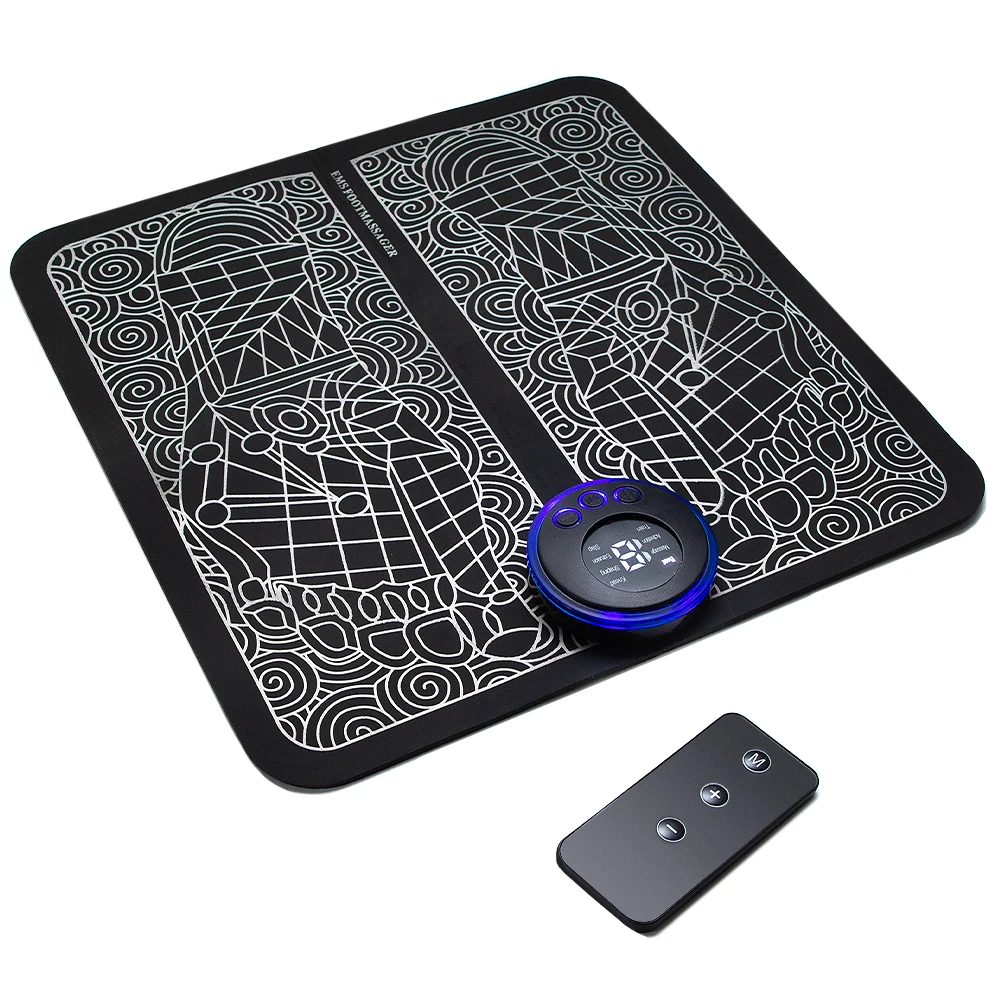 1PC Foot Massager TENS for Muscle Relaxation,LCD Display Screen,Back Massager & Legs Massager Pad with Remote Control