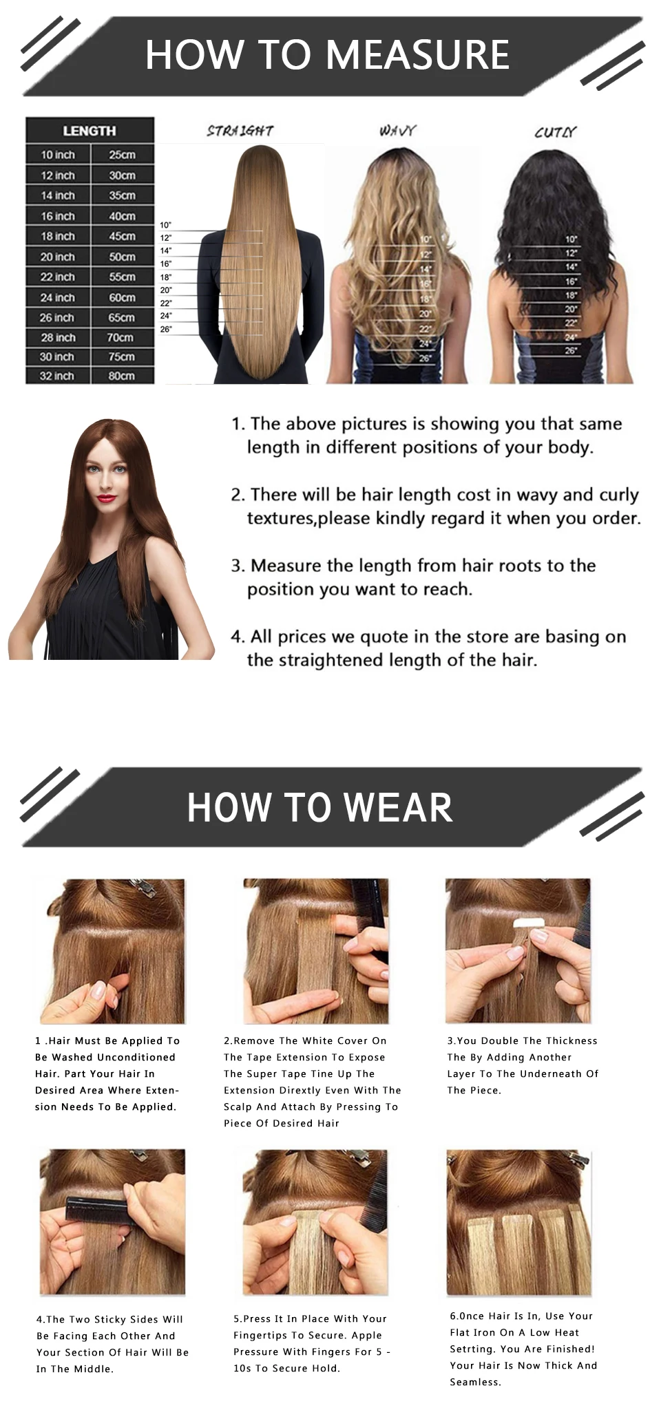 Clip-in Hair Extensions Straight Real Human Hair Seamless 120g Natural Black Human Clip-In Extensions Invisible Straight 8Pcs