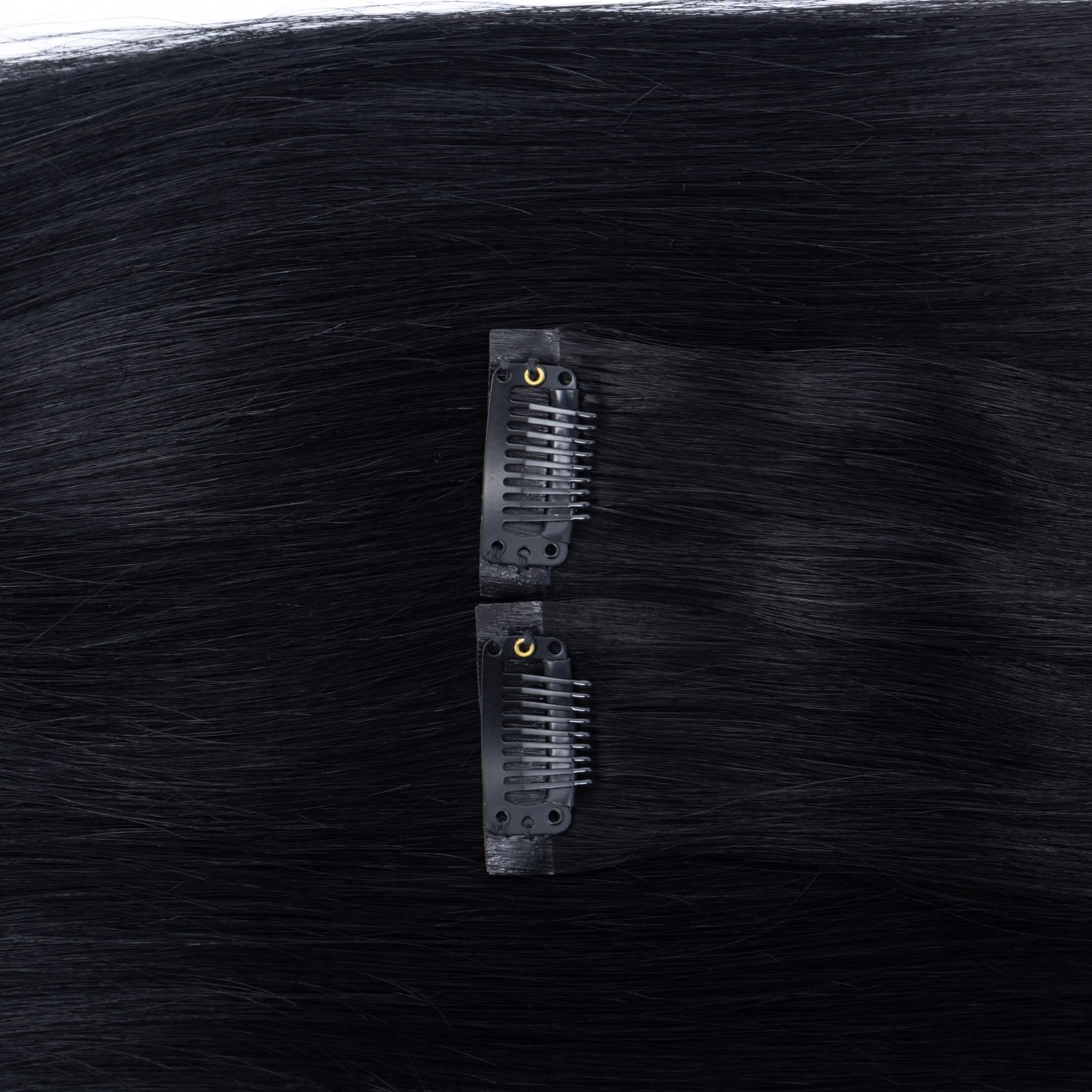 Invisible PU Weft Clip In Extension Human Hair Injected Clip in Hair Weft Machine Remy 12"-24" 7Pcs Silk Straight Clip On Hairs