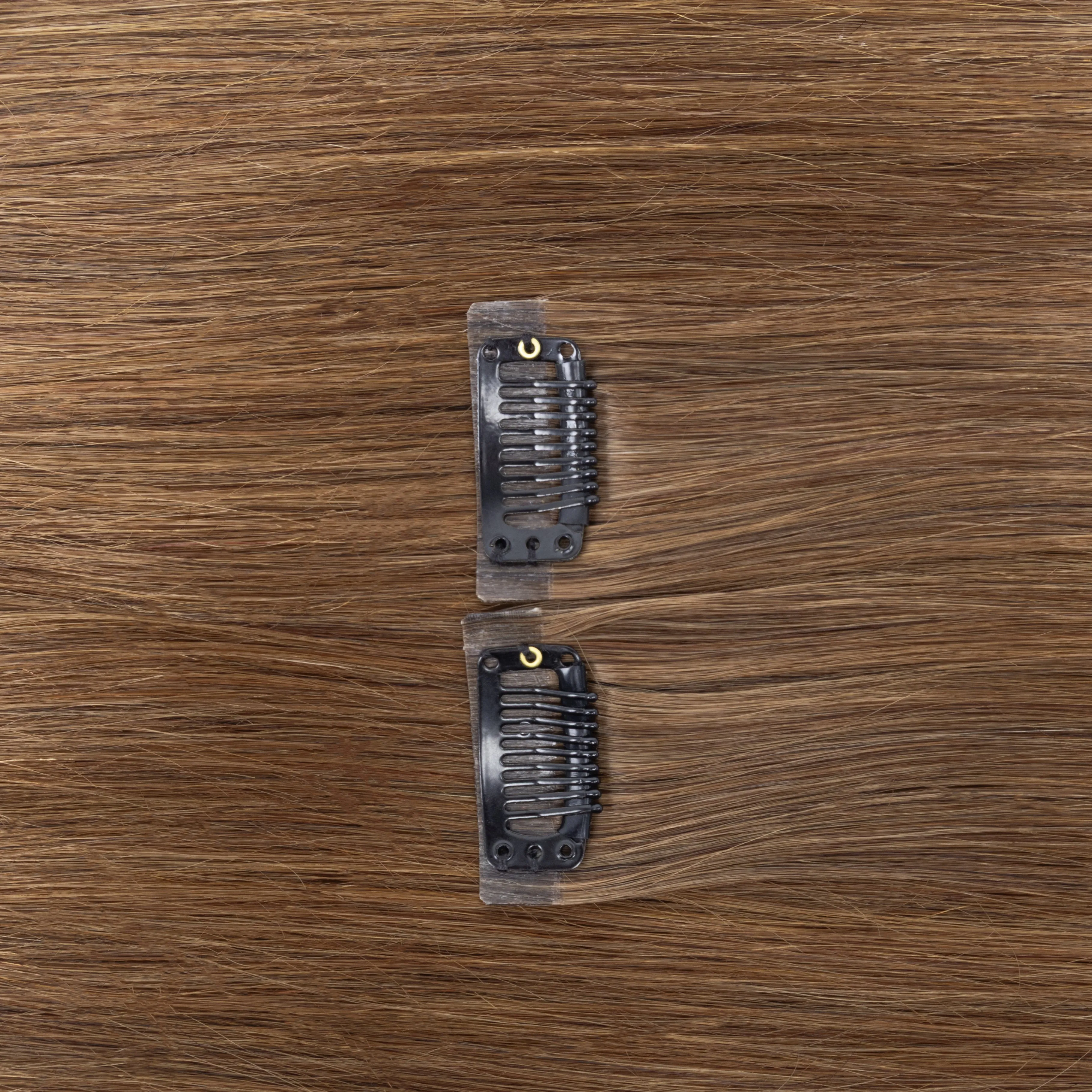 Invisible PU Weft Clip In Extension Human Hair Injected Clip in Hair Weft Machine Remy 12"-24" 7Pcs Silk Straight Clip On Hairs