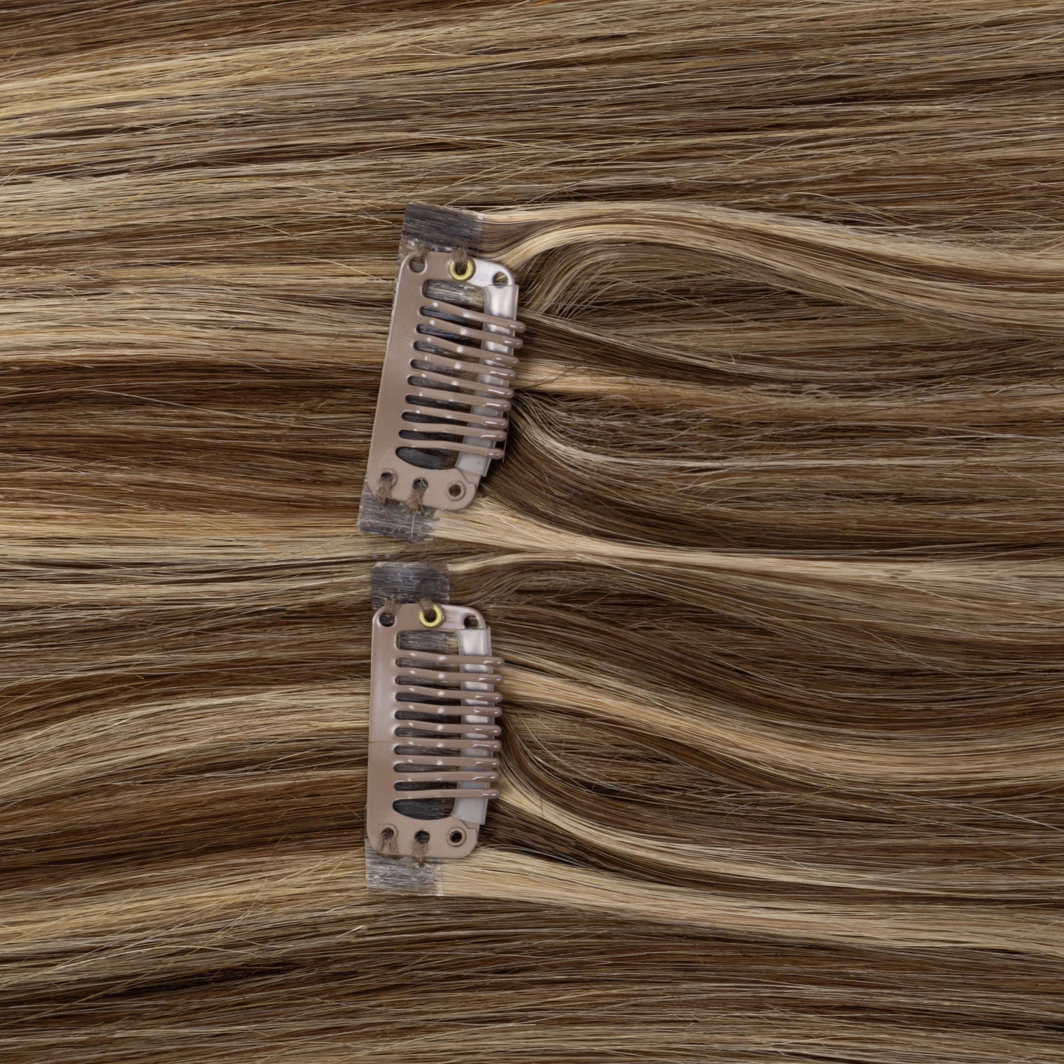Invisible PU Weft Clip In Extension Human Hair Injected Clip in Hair Weft Machine Remy 12"-24" 7Pcs Silk Straight Clip On Hairs