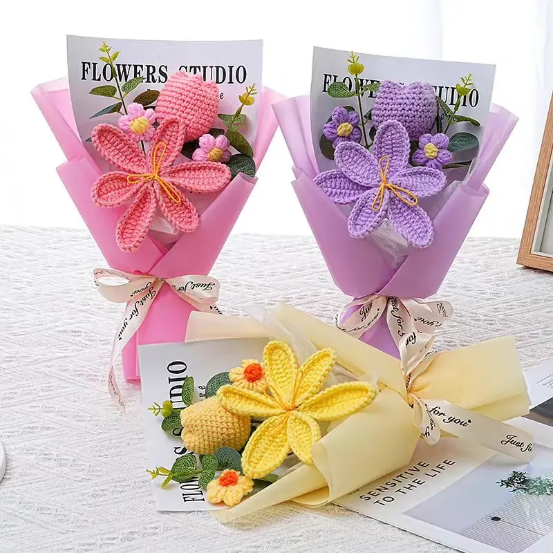 Stuffed Animals Creative Handmade Bouquet Christmas Birthday Gifts