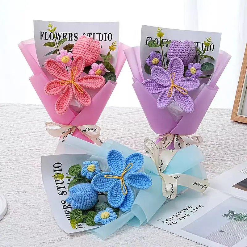Stuffed Animals Creative Handmade Bouquet Christmas Birthday Gifts