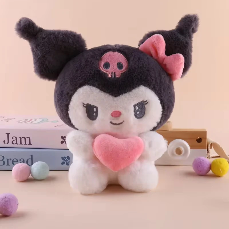 22cm Hello Kitty Kuromi Pillow KT Plush Toy Girls Soft Stuffed Animal Toys Heart My Melody Cinnamoroll Stuff Doll Gifts... 