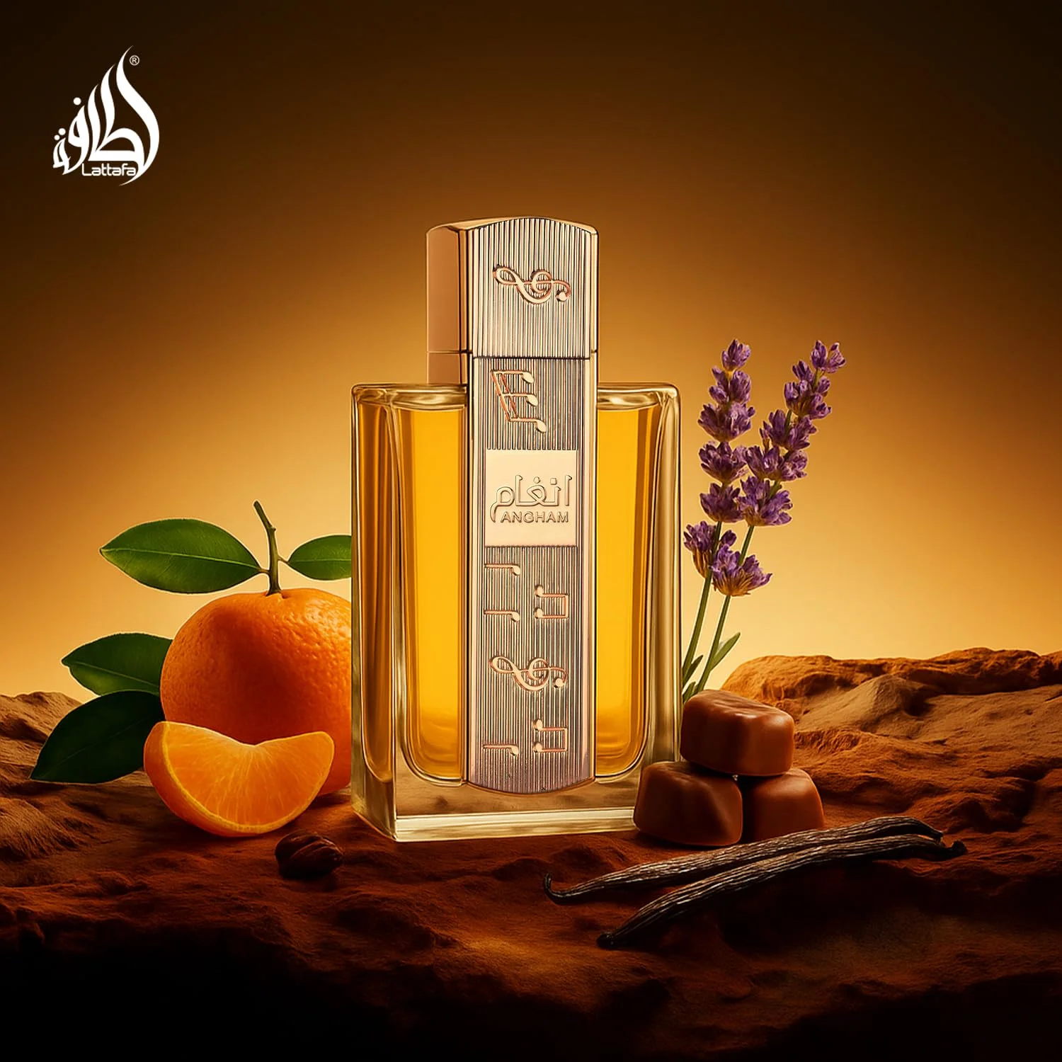 Lattafa Angham - Citrus, Lavender, Musk, Amber, Vanilla - Eau De Parfum Long-Lasting Fragrance for Unisex, 3.40 Ounce / 100 ml Lavender Is a Soft Herb with a Long-Lasting Fragrance and an Elegant Mature Temperament, Suitable for Autumn, Winter, Evenings