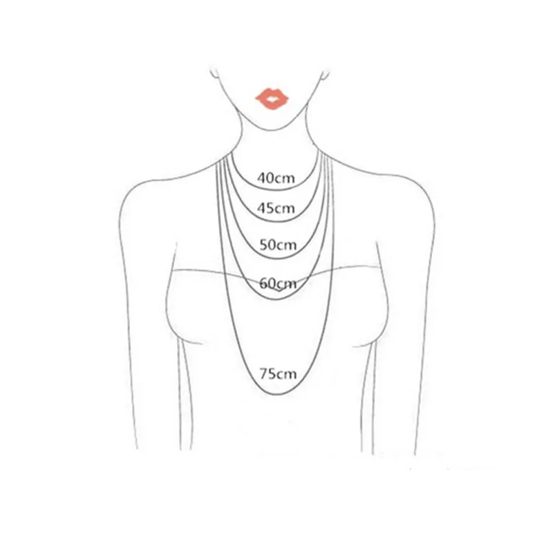Sinya Hot Sale Promotion 18k Au750 Gold Necklace Clavicle Shine O Chain High Luster Good Quality for Women Ladies Girl DIY Use