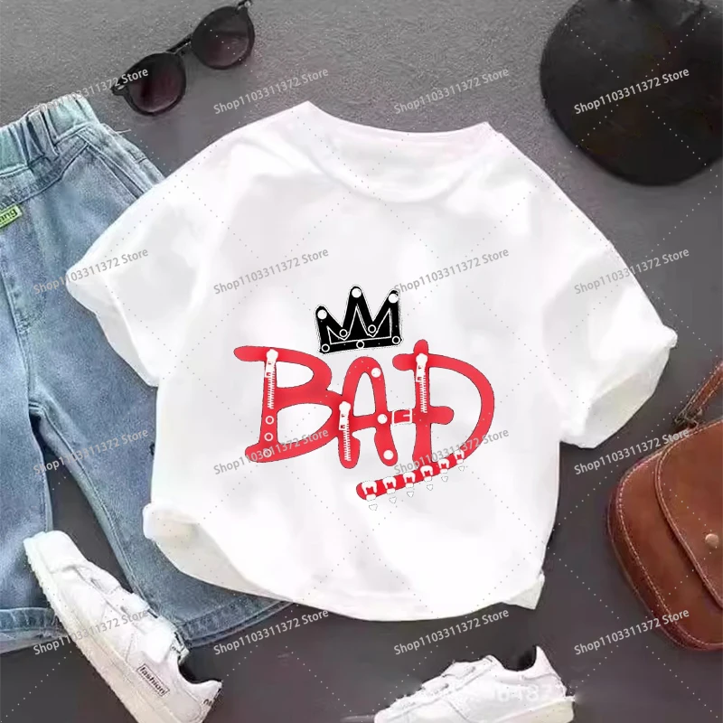 Vintage Michael Jackson Graphic T-shirt Summer Tops Short Sleeve Boys Clothes Fashion Hip Hop Casual Shirts Birthday Gifts Tees