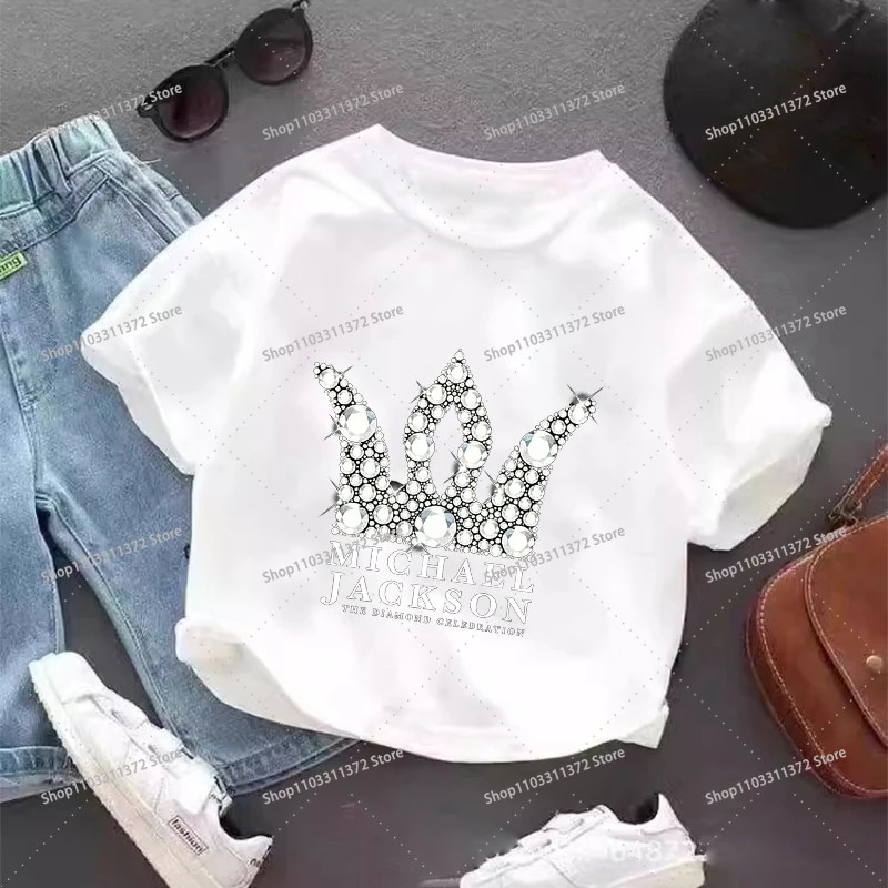 Vintage Michael Jackson Graphic T-shirt Summer Tops Short Sleeve Boys Clothes Fashion Hip Hop Casual Shirts Birthday Gifts Tees
