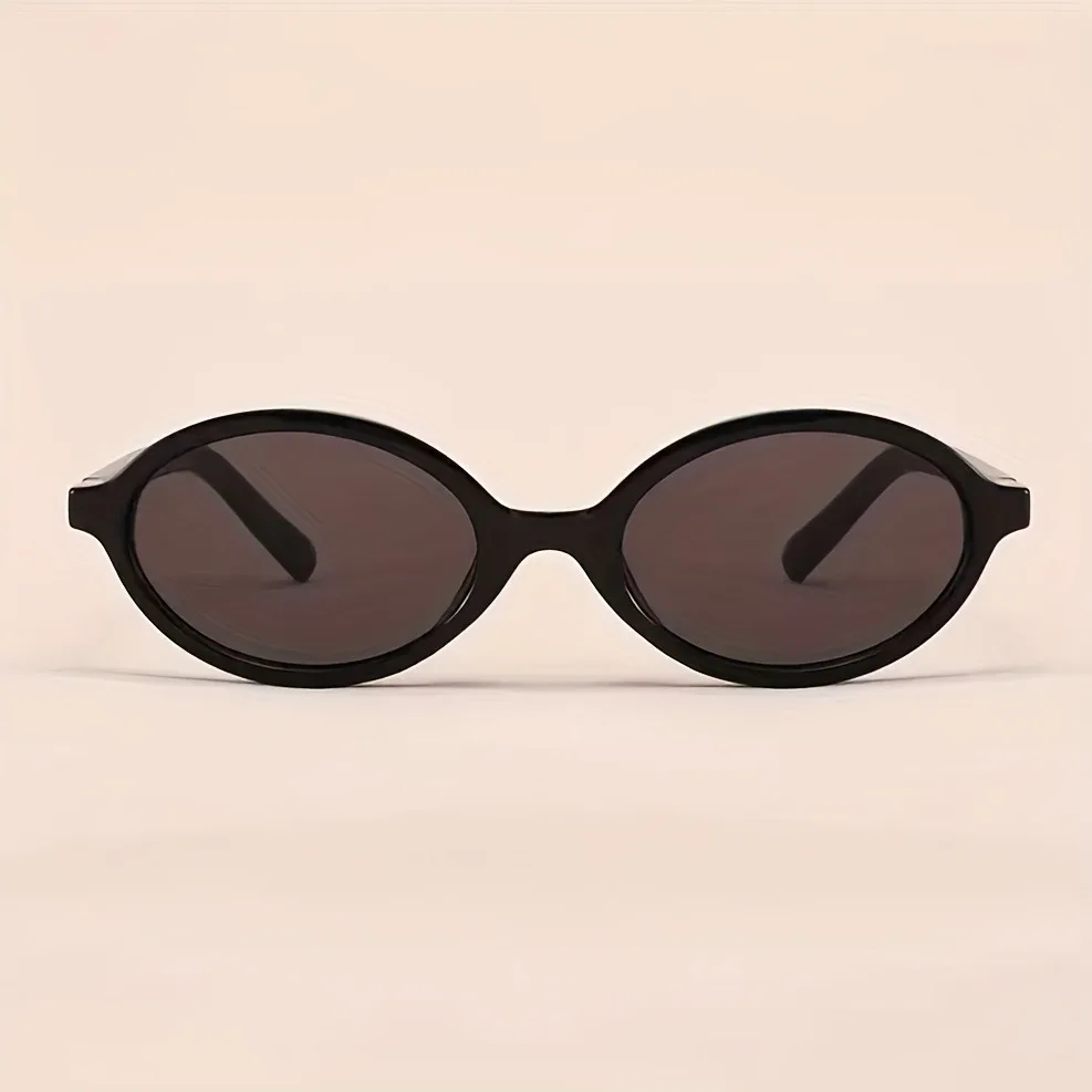 Y2K Style Oval Women'S Glasses Small Frame Fashionable Vintage with Decorate Function for Women Men
