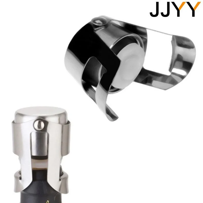 Portable Stainless Latches Champagne Sparkling Wine Bottle Stopper Sealer Bar Wine Plug Liquor Spirit Flow Red Wine Bottle Cap