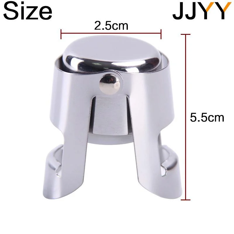 Portable Stainless Latches Champagne Sparkling Wine Bottle Stopper Sealer Bar Wine Plug Liquor Spirit Flow Red Wine Bottle Cap