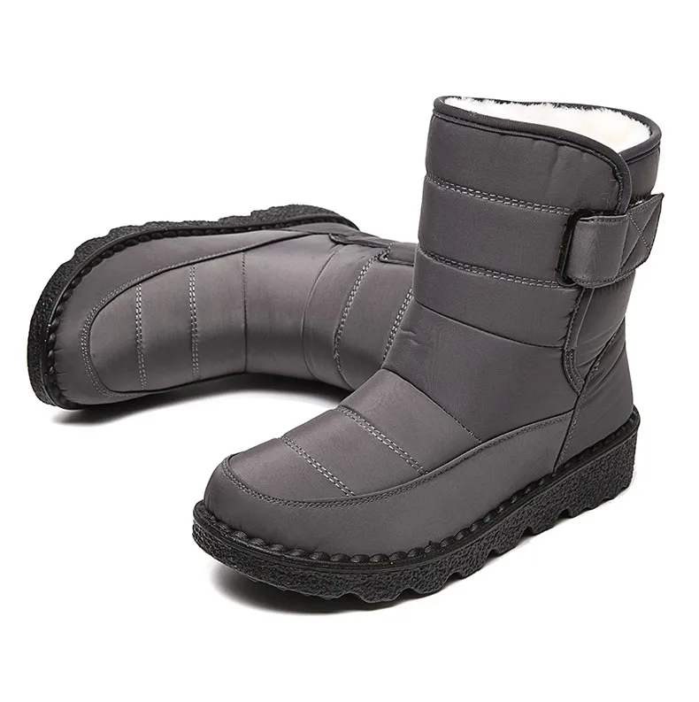 Women Boots 2025 Winter Shoes Woman Waterproof Snow Boots Winter Warm Fur Botas Mujer Korea Style Black Ankle Boots For Women
