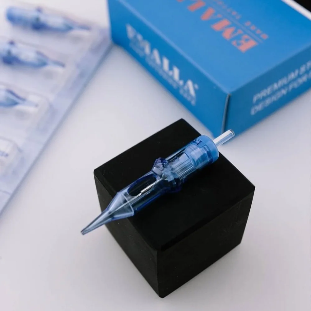 10/20PCS EMALLA Eliot Tattoo Cartridge Needles RL RS CM MG Disposable Sterilized EMALLA Official Genuine Cartridge Needles