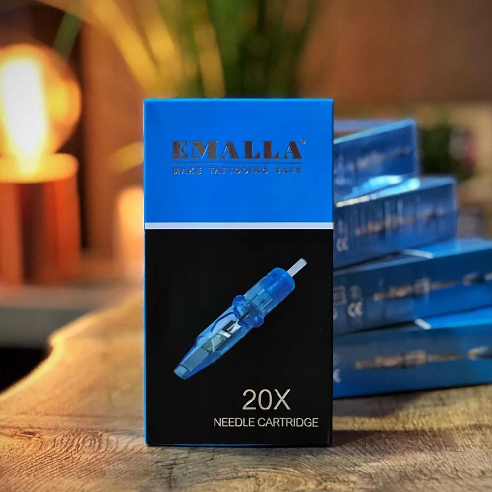 10/20PCS EMALLA Eliot Tattoo Cartridge Needles RL RS CM MG Disposable Sterilized EMALLA Official Genuine Cartridge Needles