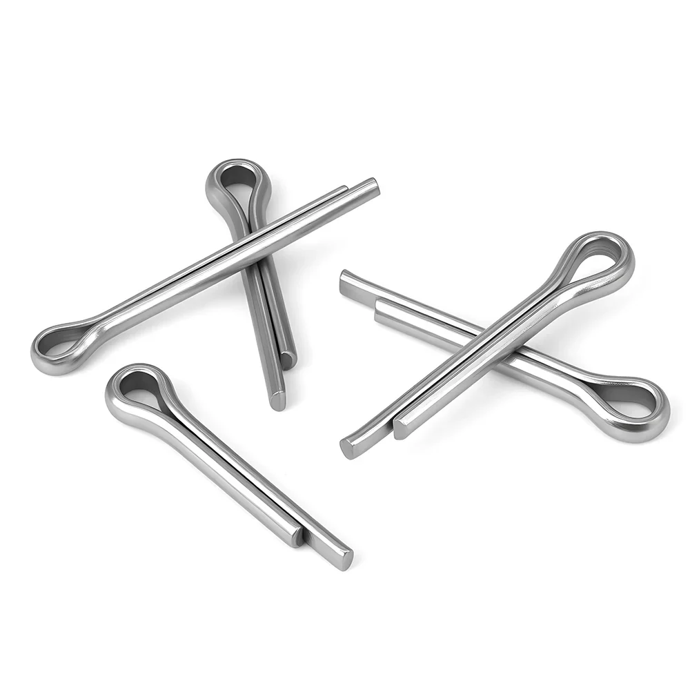 8-100mm 304 Stainless Steel Cotter Pin Metal U Clip Metal Fixing Shaft Lock Split Pins M1 M1.2 M1.5 M1.6 M2 M2.5 M3 M4 M5 M6 M8