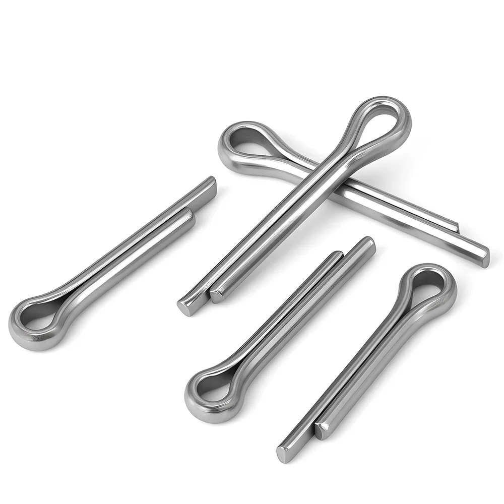 8-100mm 304 Stainless Steel Cotter Pin Metal U Clip Metal Fixing Shaft Lock Split Pins M1 M1.2 M1.5 M1.6 M2 M2.5 M3 M4 M5 M6 M8