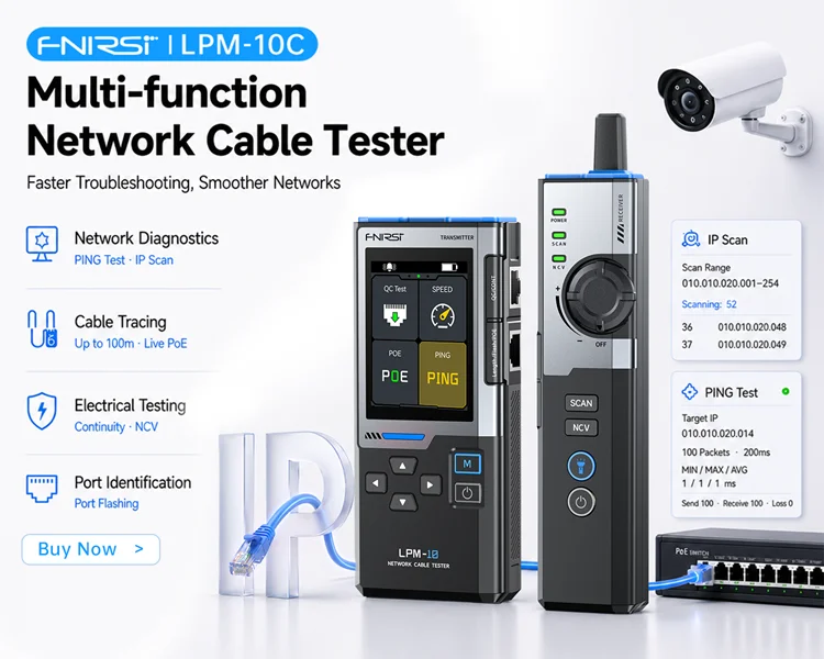 FNIRSI WD-01 WD-02 Metal Detector Wall Scanner with Newly Designed Positioning Hole for AC Live Cable Wires Metal Wood Stud Find