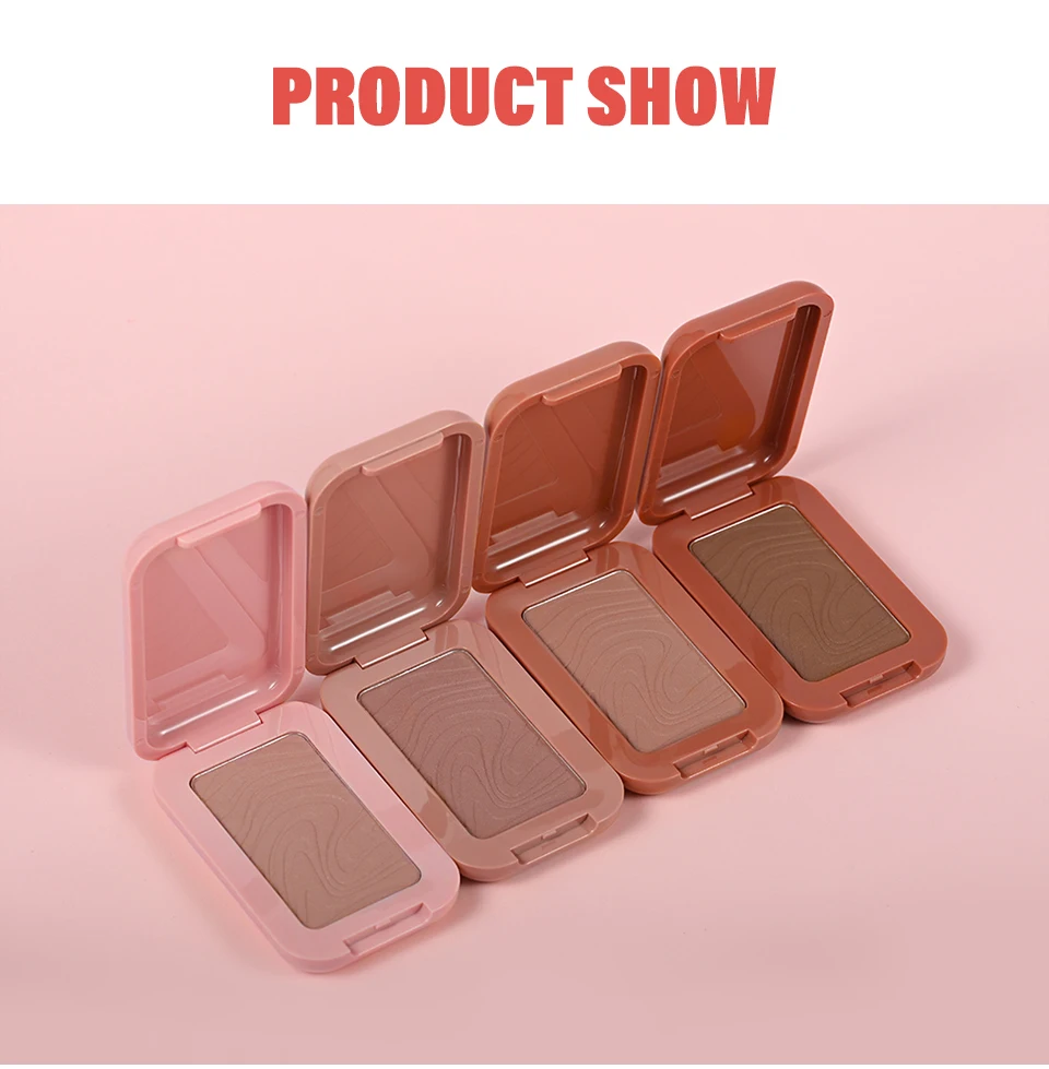 Professional Makeup Powder Blush 12HR Wear Vegan Formula Blusher Makeup Blush in Bar Cosmetics Palette Powder Pink Cream Face