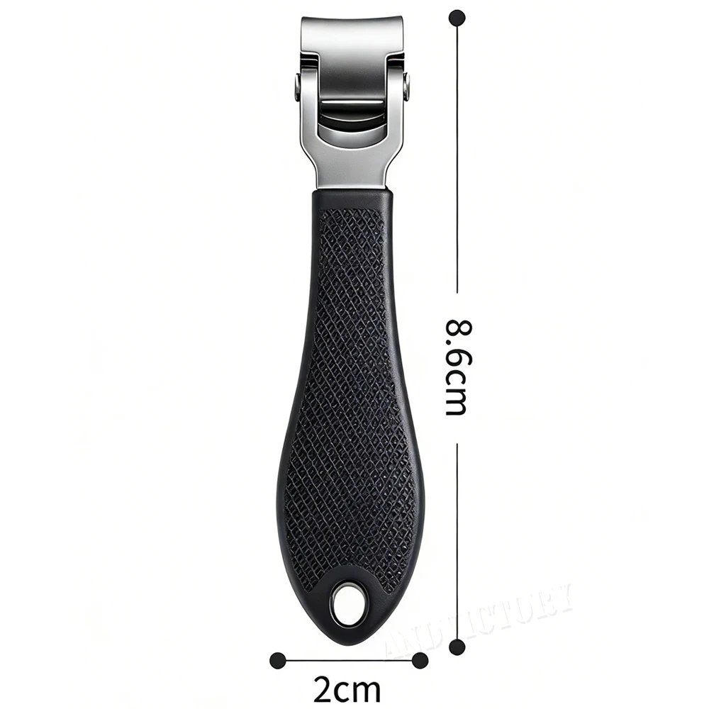 Angled Head Nail Clippers Woman Man Toenail Clipper Thick Nails Stainless Steel Curved Blade Nail Cutter Trimmer Manicure Tools