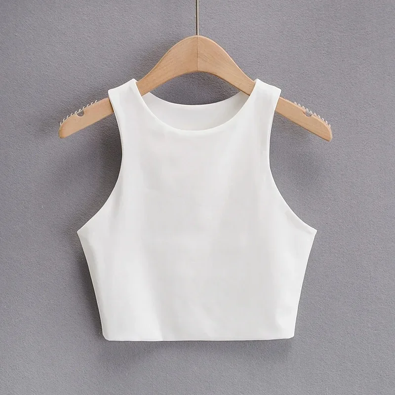 Summer Fashion Women Sexy Slim Tops O-neck Sleeveless Double Nylon Ladies Good Quality Tank Tops 6 Colors