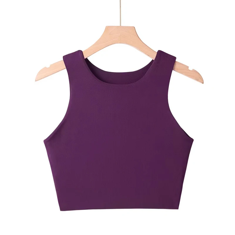Summer Fashion Women Sexy Slim Tops O-neck Sleeveless Double Nylon Ladies Good Quality Tank Tops 6 Colors