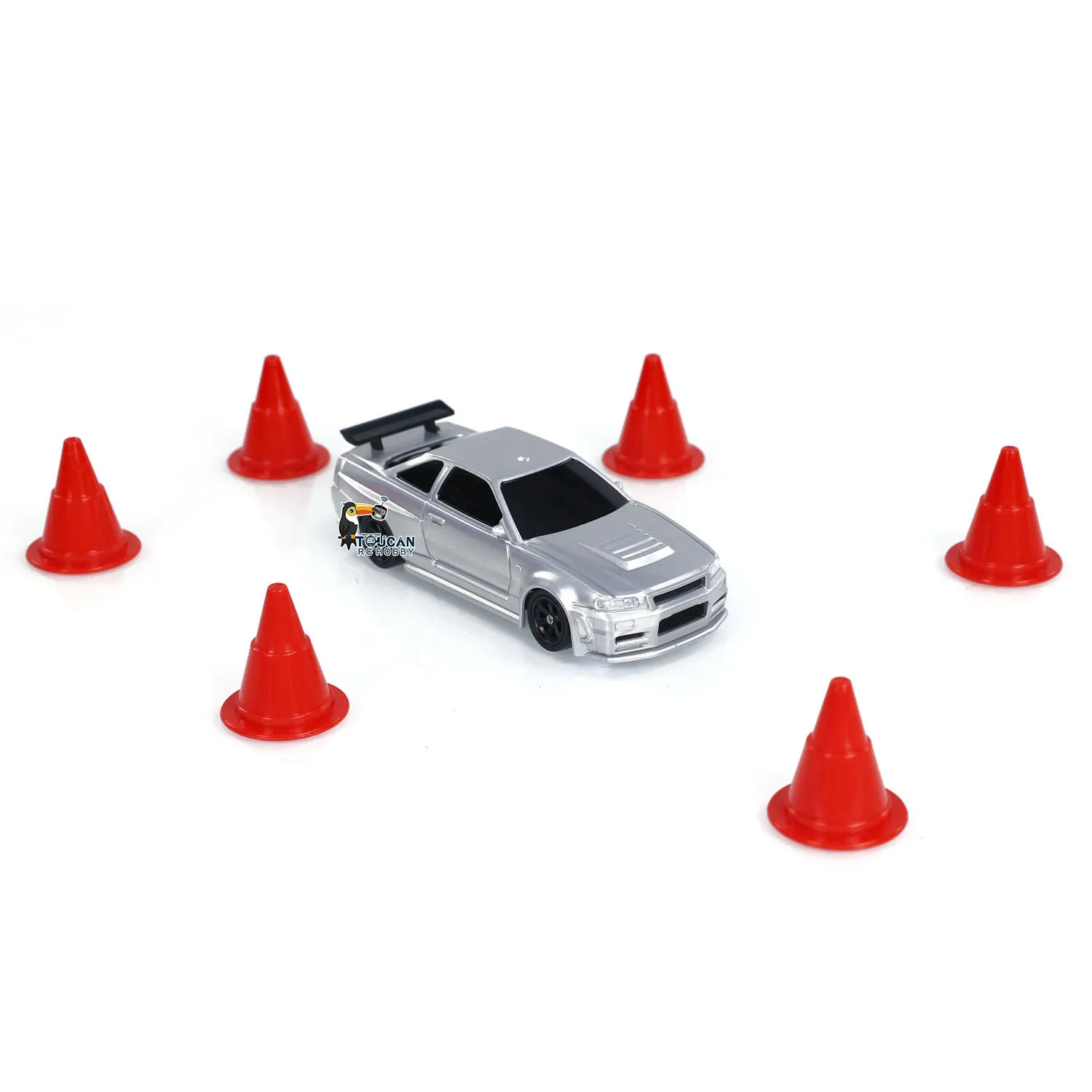 1/43 RC Speed Car RTR No Gyro 2.4G Four-wheel Drive Radio Control Racing Drifting Car Mini Gifts 4WD High Speed Model