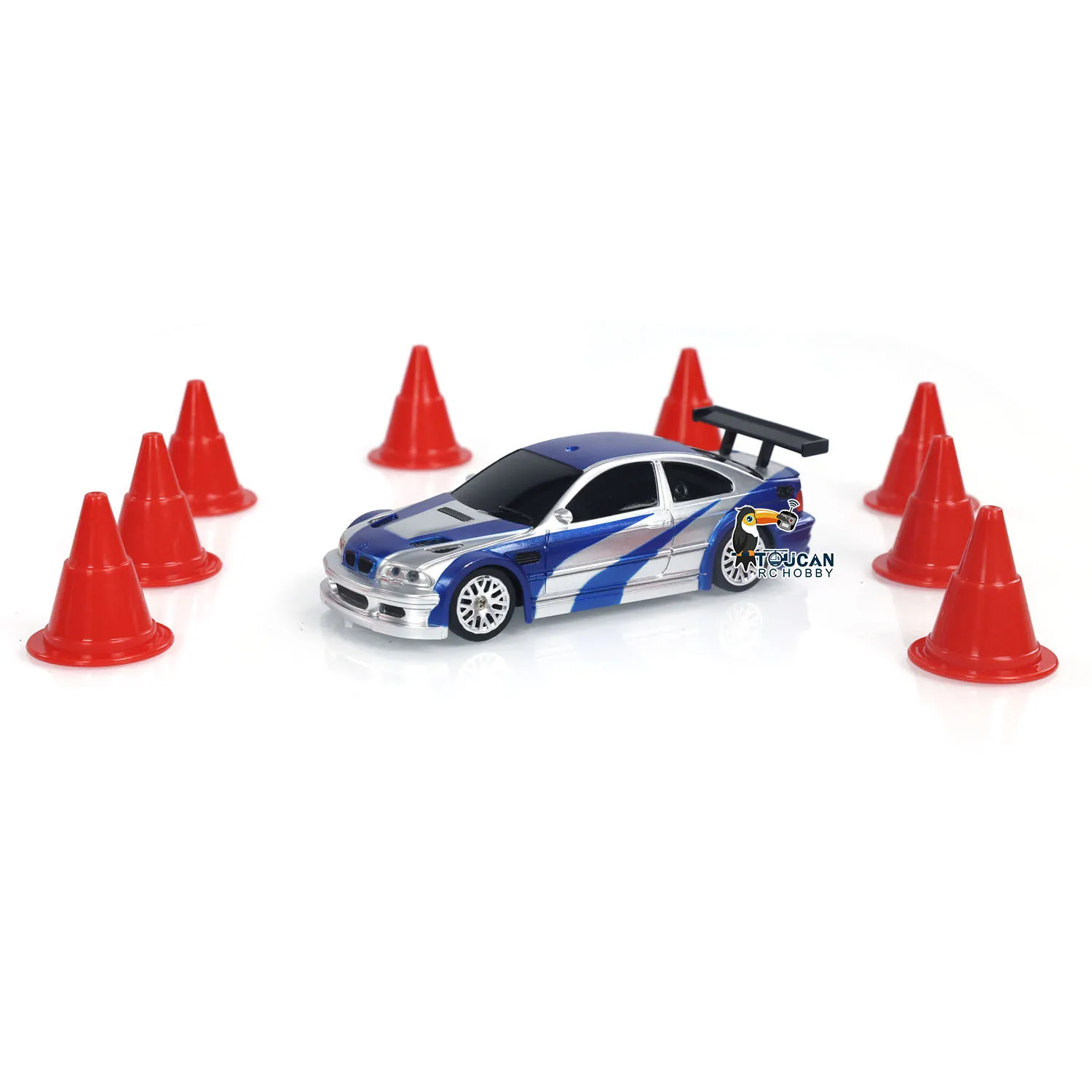 1/43 RC Speed Car RTR No Gyro 2.4G Four-wheel Drive Radio Control Racing Drifting Car Mini Gifts 4WD High Speed Model
