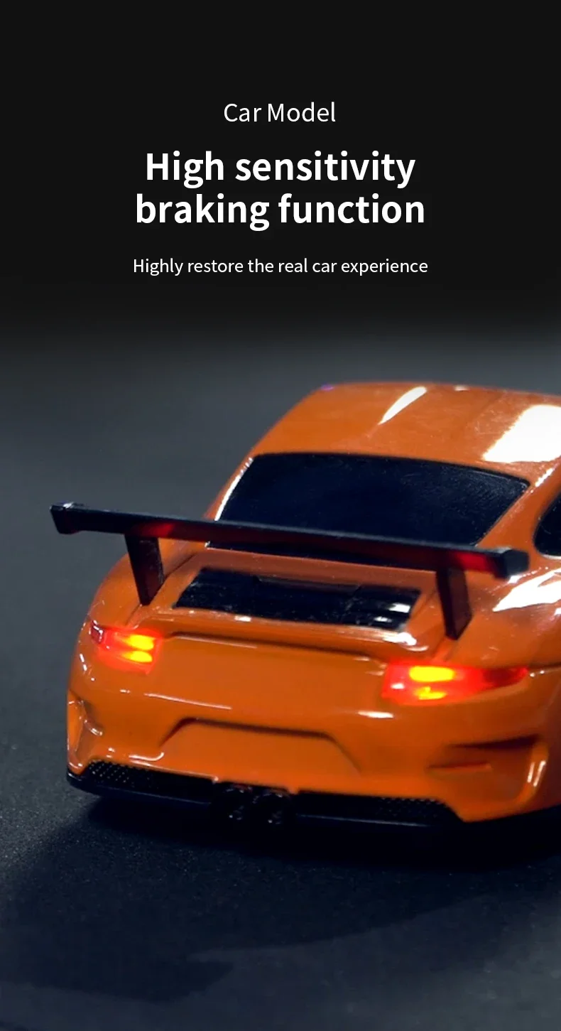 1/43 RC Speed Car RTR No Gyro 2.4G Four-wheel Drive Radio Control Racing Drifting Car Mini Gifts 4WD High Speed Model